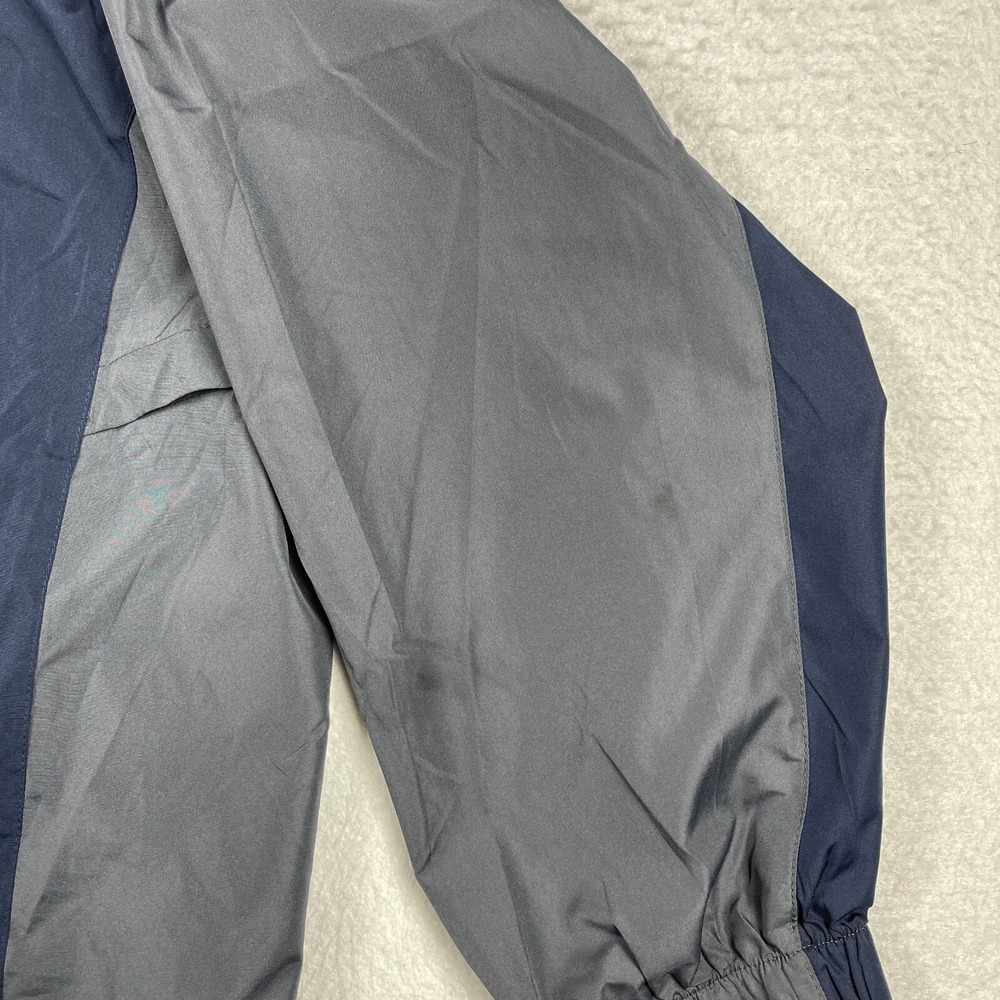 BG Jacket Mens XXL Blue Gray Full‎ Zip Vented Windbreaker Automotive Mechanic - Picture 5 of 16